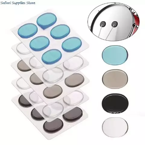 Amortecedor de Gel para Bateria e Percussão – 6 Unidades de Silicone para Controle de Harmônicos e Redução de Overtone