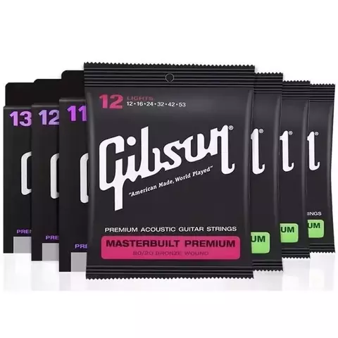 Encordoamento GIBSON Guitarra 6 Cordas Enrolamento em Bronze – Som Encorpado e Alta Durabilidade
