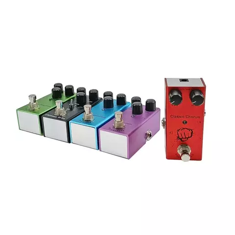 Pedal Guitarra Elétrica Overdrive, Chorus, Fase, Tremolo, Delay Digital/Analógico e Unidade Final – Efeitos Vintage