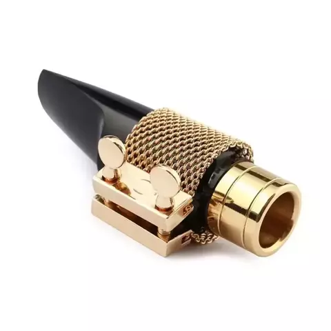 Abraçadeira Elegante de Metal com Ressonador Saxofone Alto