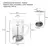 CAFETERA FRANCESA BLANCA 600Ml Hudson en internet