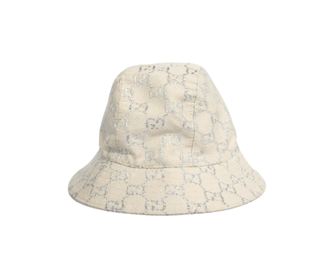 BUCKET HAT GUCCI MONOGRAMA PRATA