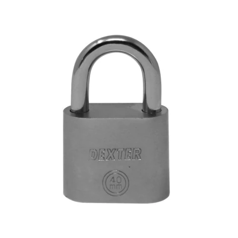 Candado Dexter 6959 Acero 40mm Llave Disco Alta Seguridad Ideal Locker Bici Multiusos