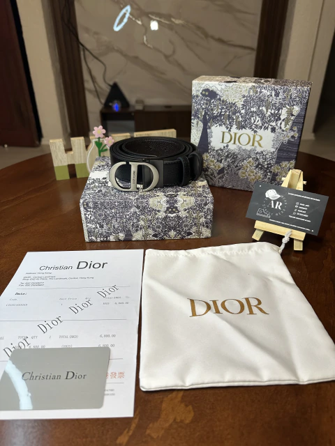 Cinturon dior negro