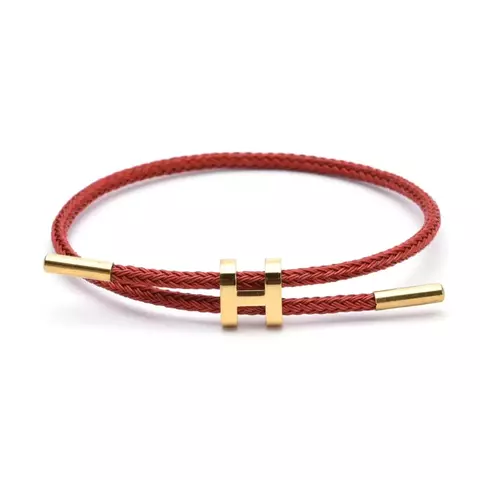 Pulsera H rojo oro - comprar online