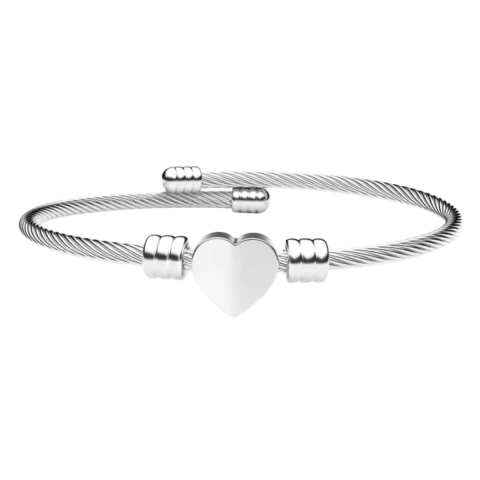 Pulsera Corazon silver - comprar online