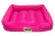 Cama Retangular para Cachorro ou Gato Luppet Luxo - Rosa Bolinhas