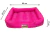 Cama Retangular para Cachorro ou Gato Luppet Luxo - Rosa Bolinhas - Rastroo Pet Loja