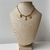 Colar Folheado a Ouro 18k pingentes com ponto de luz