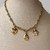 Colar Folheado a Ouro 18k pingentes com ponto de luz - comprar online