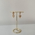 Brinco Folheado a Ouro 18k argola click cravejada com coração