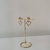 Brinco Folheado a Ouro 18k flor com coração na internet