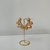 Brinco Folheado a Ouro 18k leque orgânico