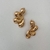 Brinco Folheado a Ouro 18k leque orgânico - comprar online