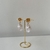 Brinco Folheado a Ouro 18k flor com pendentes brancos