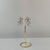 Brinco Folheado a Ouro 18k flores vazadas prata