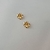 Brinco Folheado a Ouro 18k flor PP - comprar online