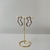 Brinco Folheado a Ouro 18k orgânico