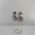 Brinco Folheado a Ouro 18k flores maxi