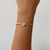 Pulseira folheada laminada com coração cristal - comprar online