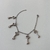 Pulseira aço inox com pingente de chaves