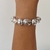 Pulseira orgânica ABS prata - comprar online