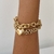 Pulseira folheada correntaria 3 correntes com pingente de coração - comprar online