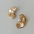 Brinco Folheado a Ouro 18k meia flor texturizado - comprar online
