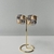 Brinco Folheado a Ouro 18k quadrado texturizado dois banhos