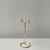Brinco Semi Joia banhado a Ouro 18k Ramo/coração 3 banhos - comprar online