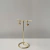 Brinco Semi Joia banhado a Ouro 18k argola click coração com ponto de luz