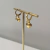 Brinco Semi Joia banhado a Ouro 18k argola click coração com ponto de luz - comprar online