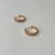 Brinco Semi Joia banhado a Ouro 18k argola click cravejada dupla - comprar online