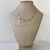 Colar Choker Semi Joia banhado a Ouro 18k corações
