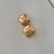 Brinco Folheado a Ouro 18k quadrado espelhado - loja online