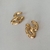 Brinco Folheado a Ouro 18k maxi orgânico martelado na internet