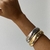 Bracelete Bold martelado - Bem Acessórios