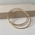 Trio de Braceletes Semi Joia Banhado a Ouro 18k fino