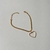 Pulseira Semi Joia Banhado a Ouro 18k malha com coração