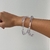 Kit braceletes de acrílico transparentes fino - Bem Acessórios