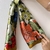 Lenço de Cetim 90cm x 90cm floral verde