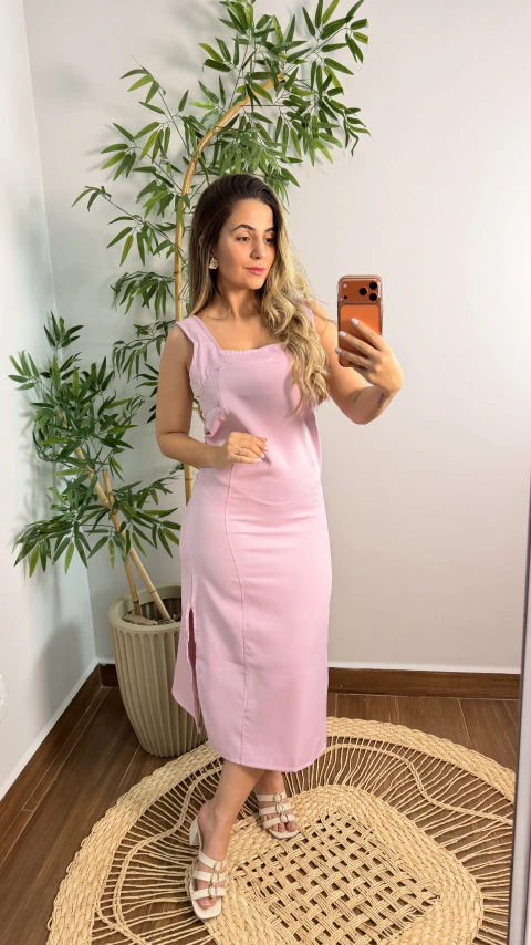 Vestido mid alfaiataria