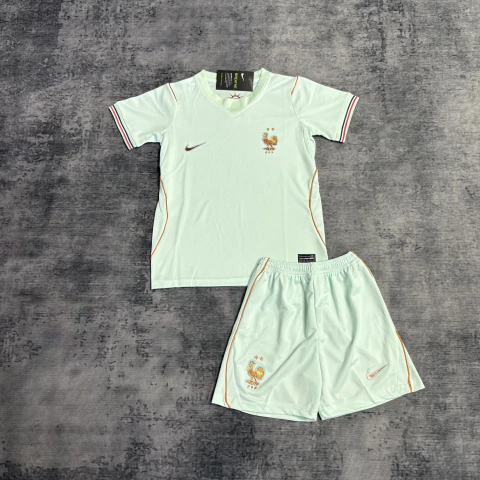 Kit Infantil Seleção Francesa II 2026 Verde-acinzentado