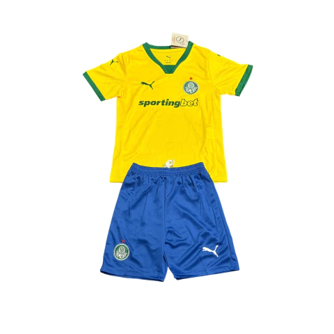 Kit Infantil do Palmeiras III 25/26 Puma - Amarelo e Azul - comprar online