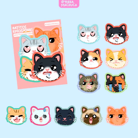 STICKERS GATITOS