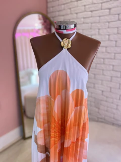 Vestido Longo Plissado 38/42 - Talu