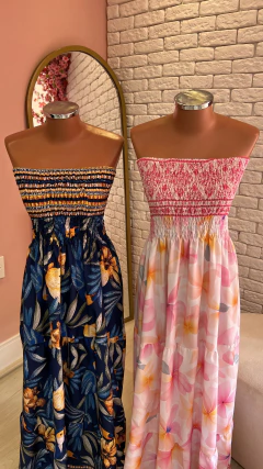 Vestido longo Lastex (38-42) S/Tirinha - comprar online