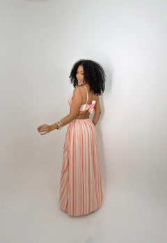 Vestido Longo Recort Listras (36-40) - comprar online
