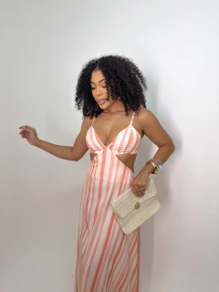Vestido Longo Recort Listras (36-40) - loja online