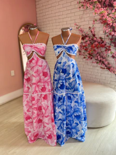 Vestido Longo Flower 38/40 - comprar online